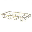 Glazenrek plafond 4 rijen - goud