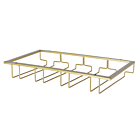 Glazenrek plafond 4 rijen - goud