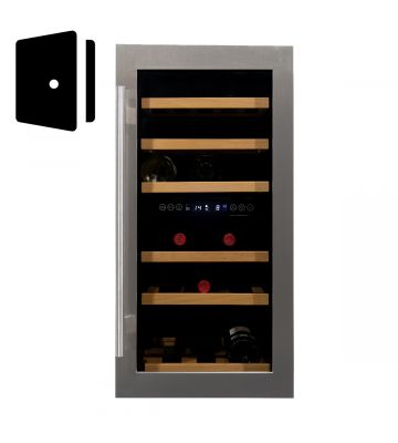 RVS deur compacte wijnklimaatkast