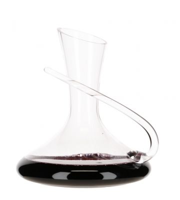 Decanter Valle vooraanzicht met rode wijn