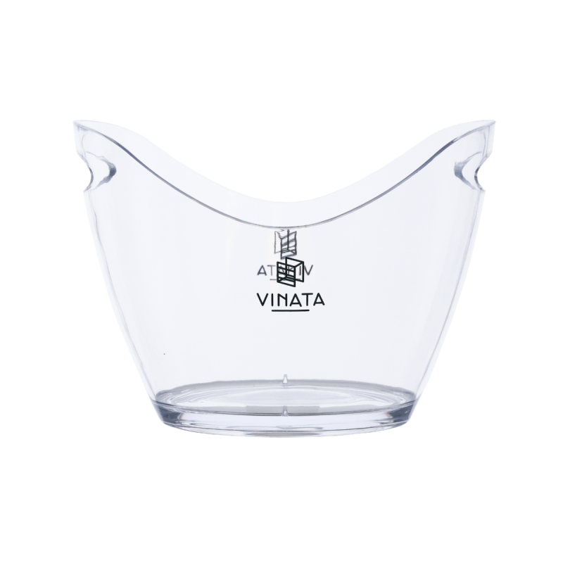 Vinata Bartolo wijnkoeler - transparant - 3.5 L