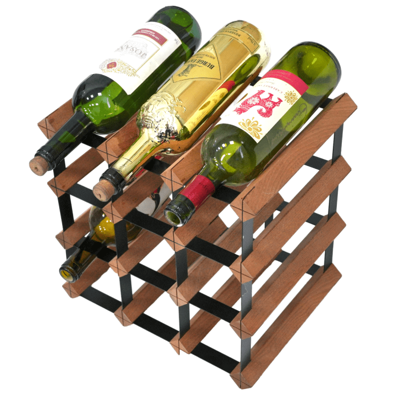 Vinata Cervo wijnrek - mahonie - 12 flessen 