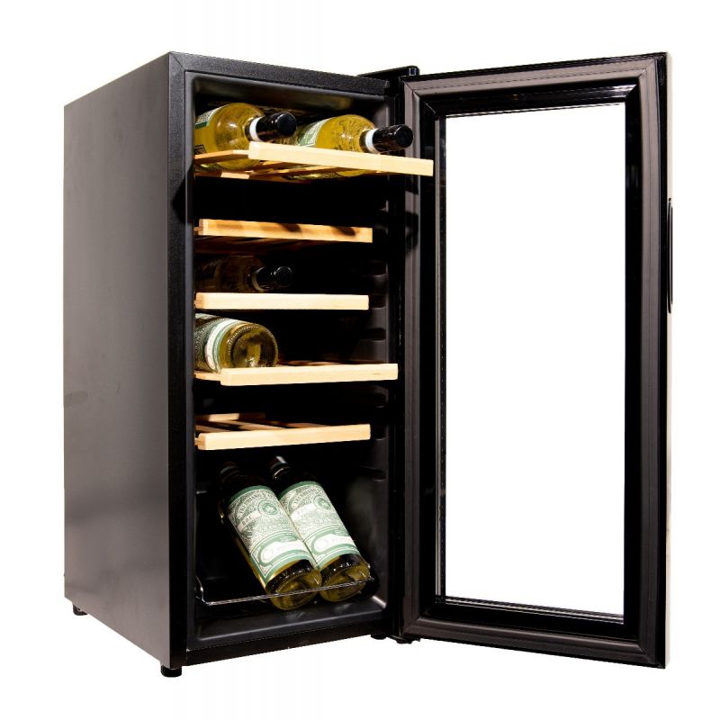 Wijnklimaatkast met vol glazen deur voor Flessen wijn